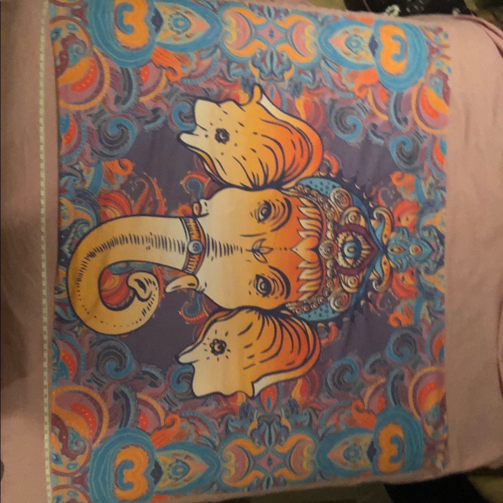 Hippy Elephant wall tapestry 60inches by 50 inches